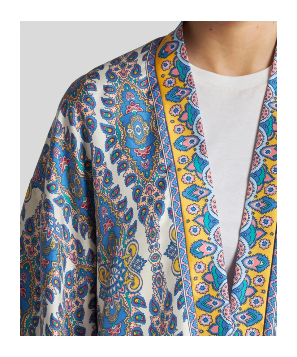 Printed Twill Kesa Robe