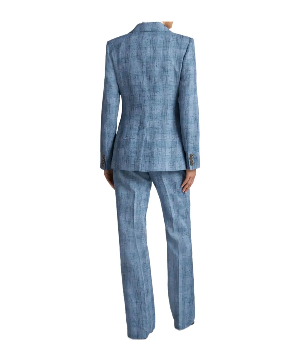 Slub Linen Check Jacket