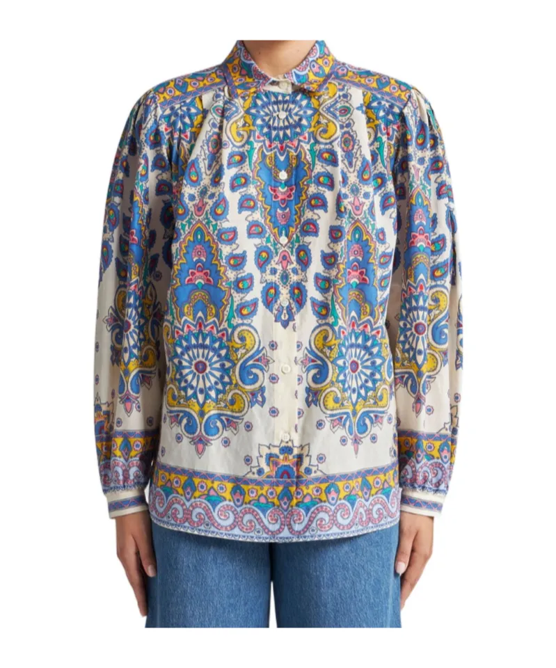 Wide Printed Shirt