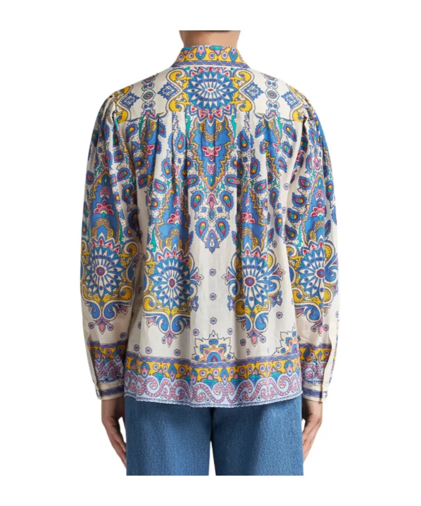 Wide Printed Shirt