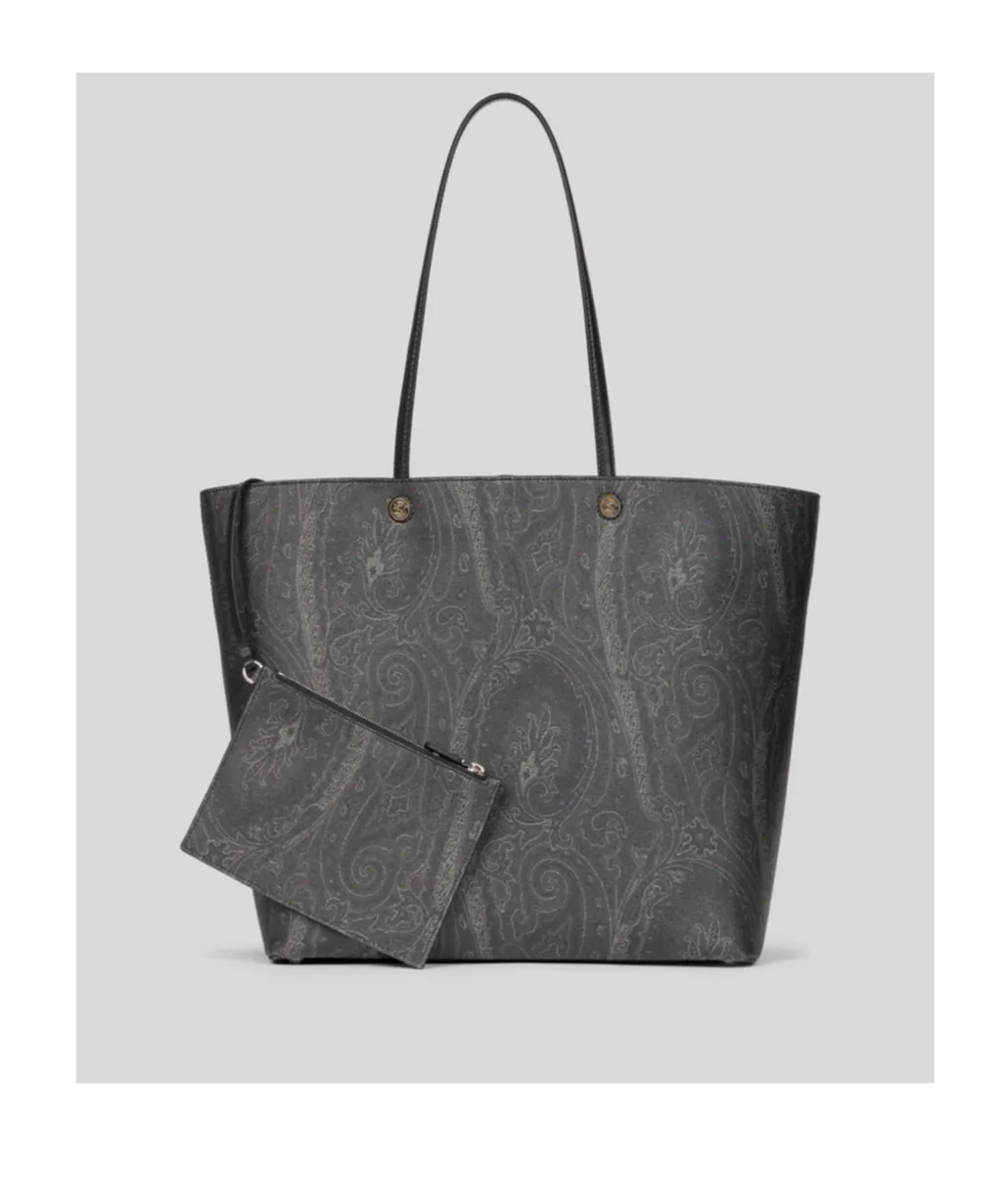 Paisley-Jacquard Tote Bag