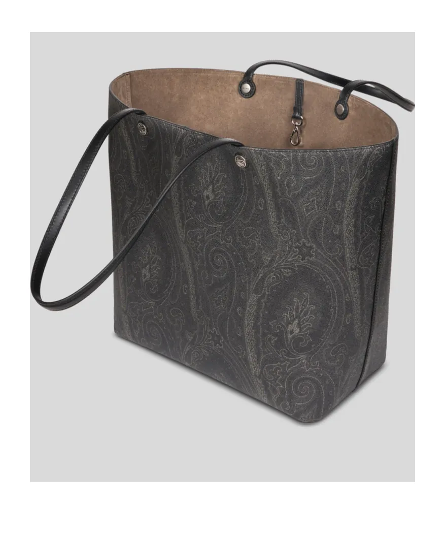 Paisley-Jacquard Tote Bag