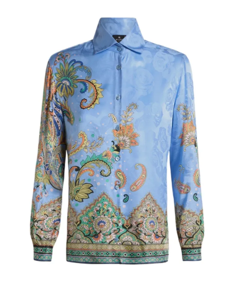 Paisley Printed Long Sleeved Shirt