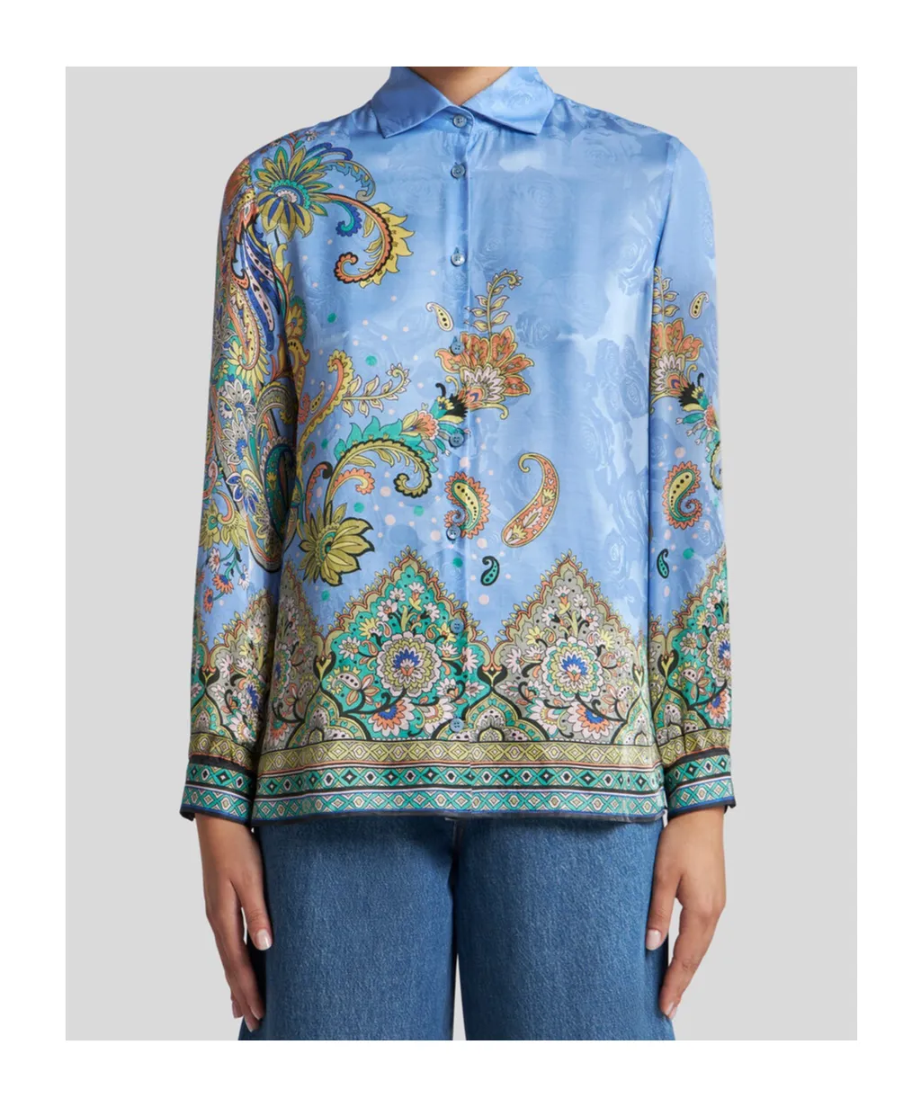Paisley Printed Long Sleeved Shirt