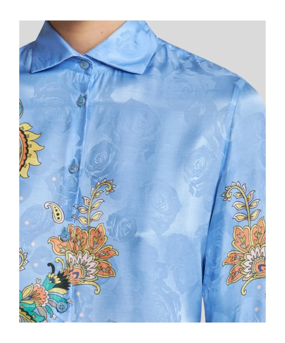 Paisley Printed Long Sleeved Shirt