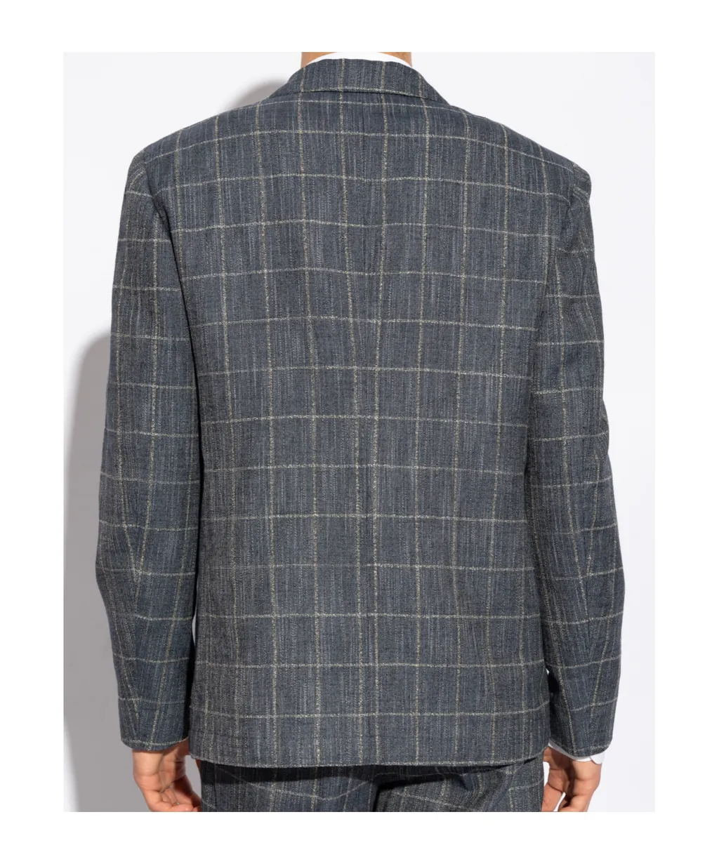 Single Breasted Checked Blazer
