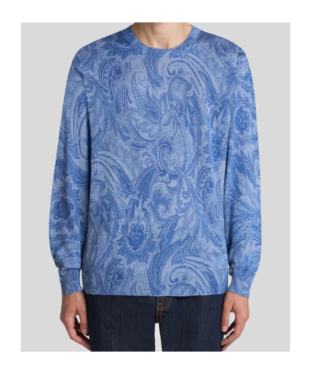 Printed Silk And Cashmere Sweater
