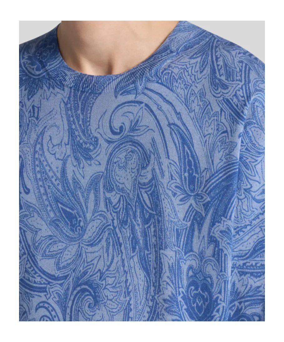 Printed Silk And Cashmere Sweater