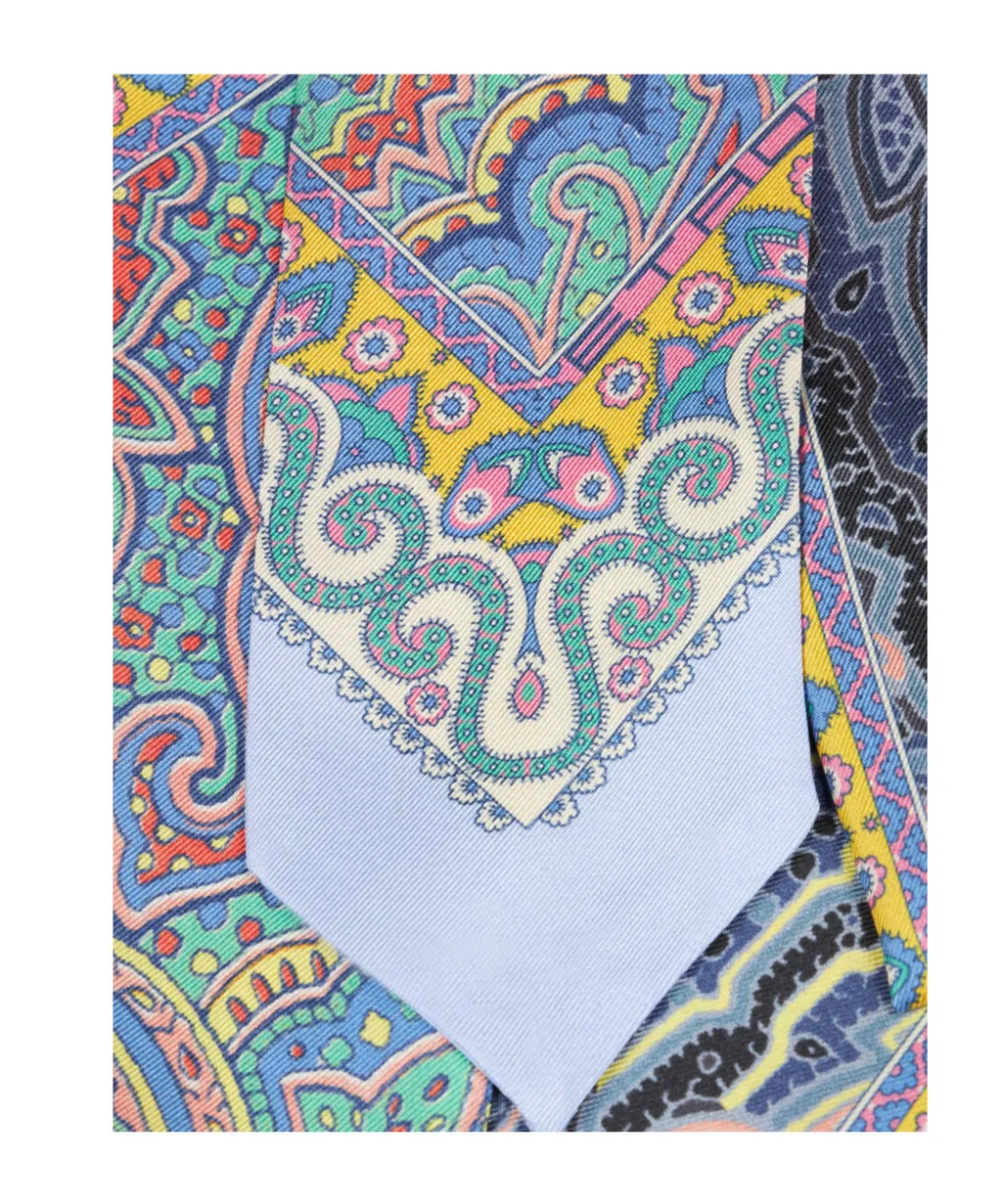 Paisley Printed Satin Scarf