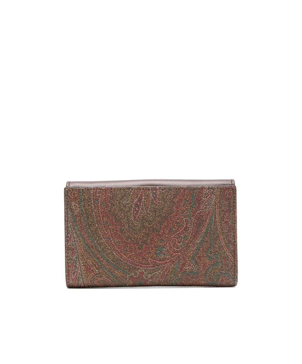 Paisley-Printed Wallet
