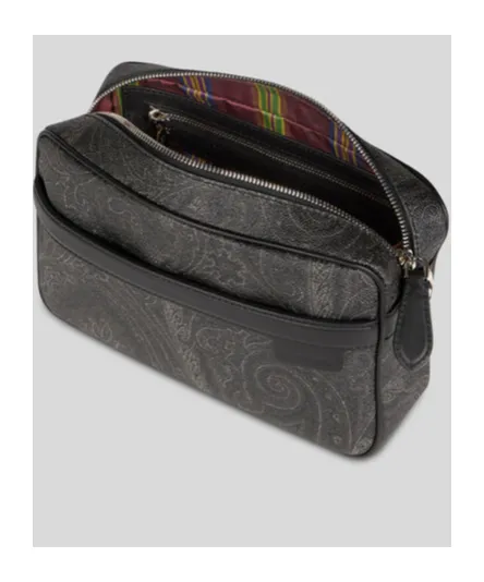 Small Paisley-Printed Zipped Crossbody Bag