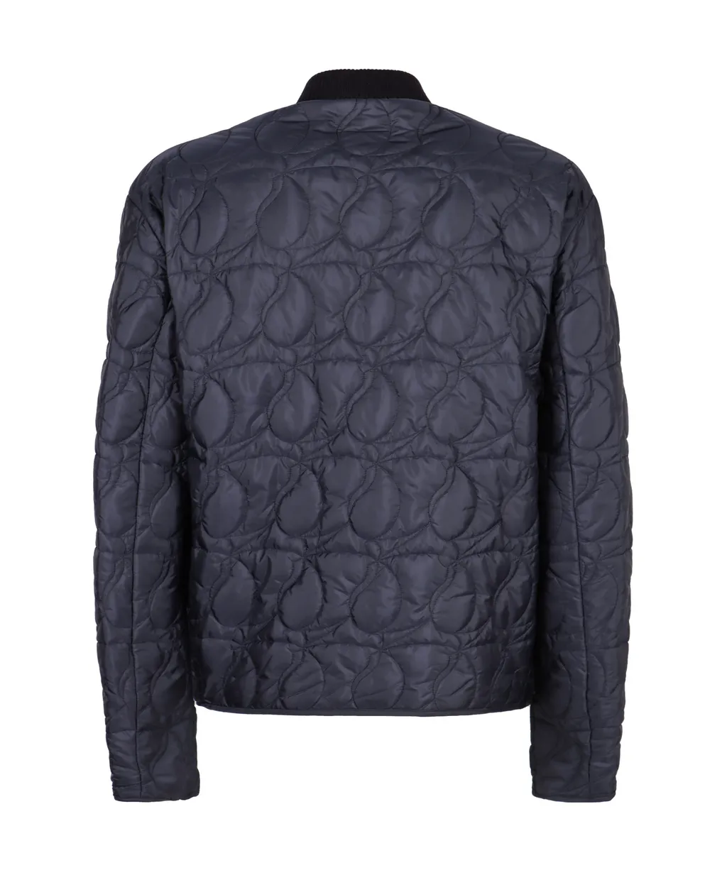 Quilted Paisley Bomber Jacket