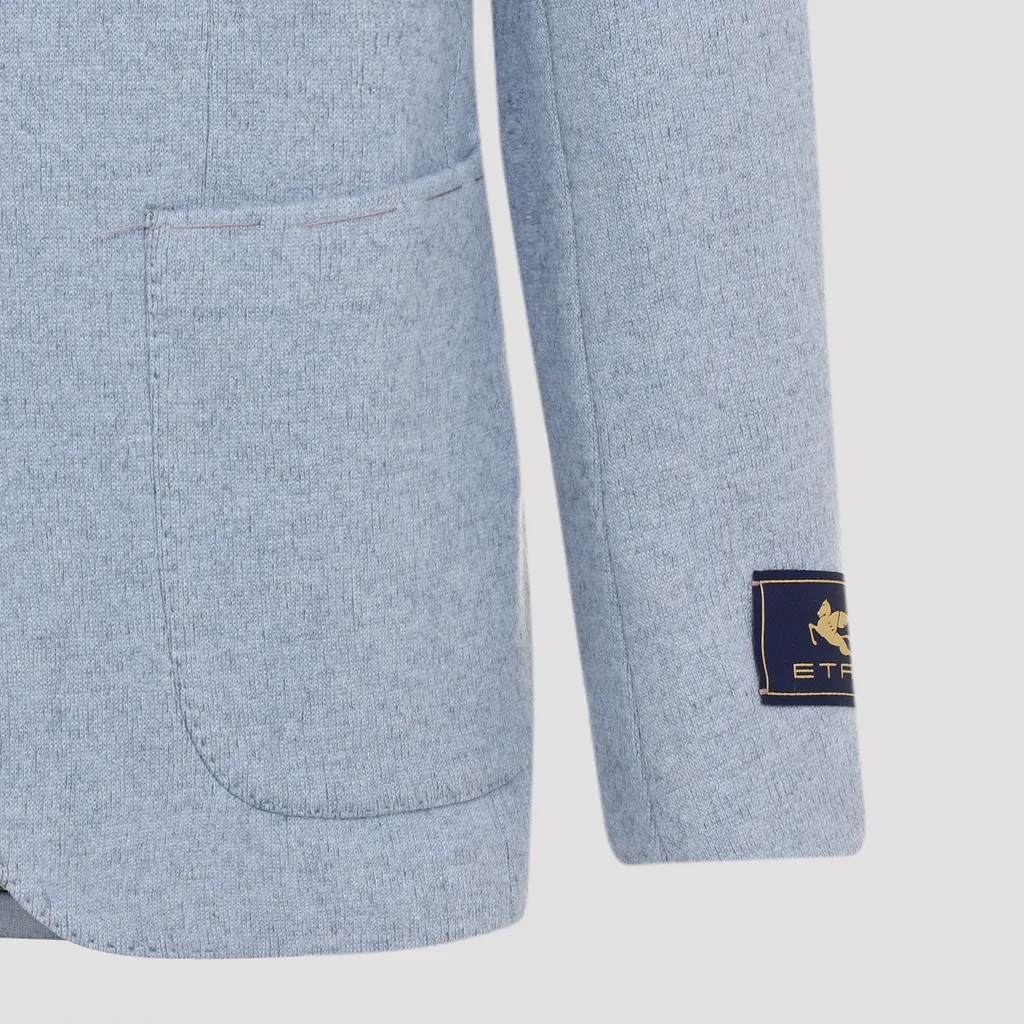 Logo Patch Single-Breasted Blazer