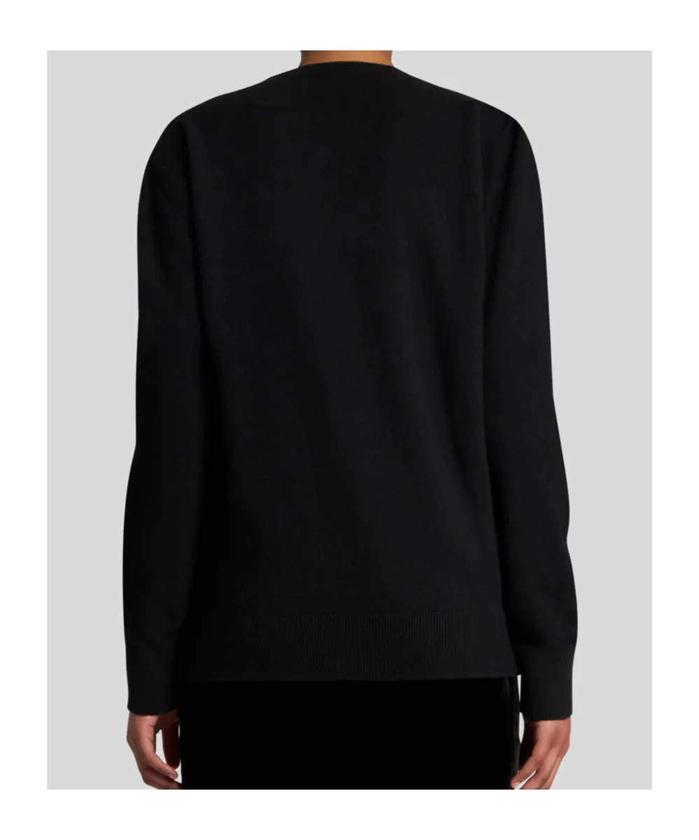 Sweater With Metallic Print