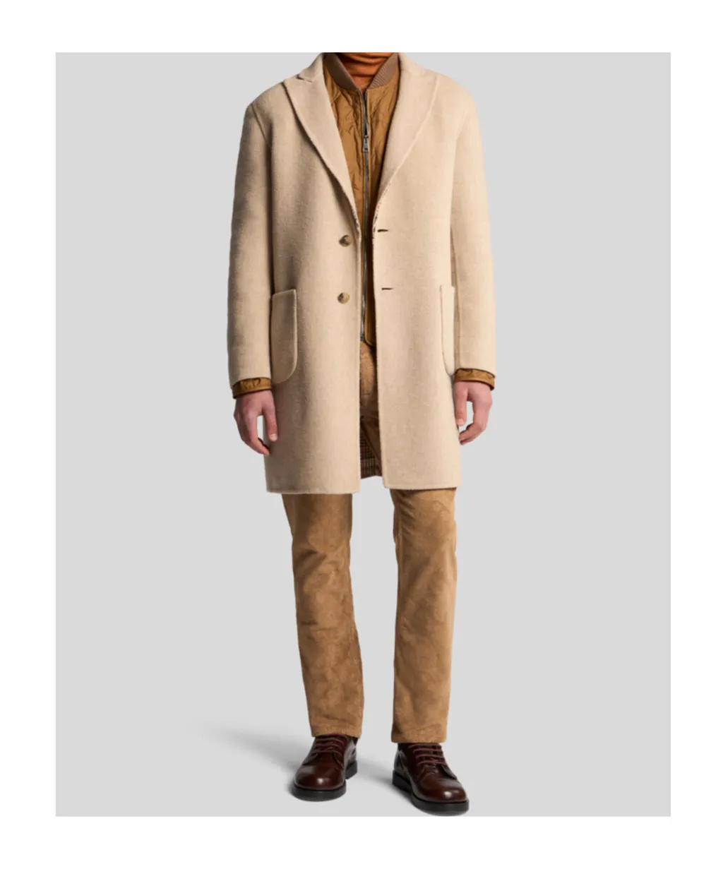 Single-Breasted Reversible Coat
