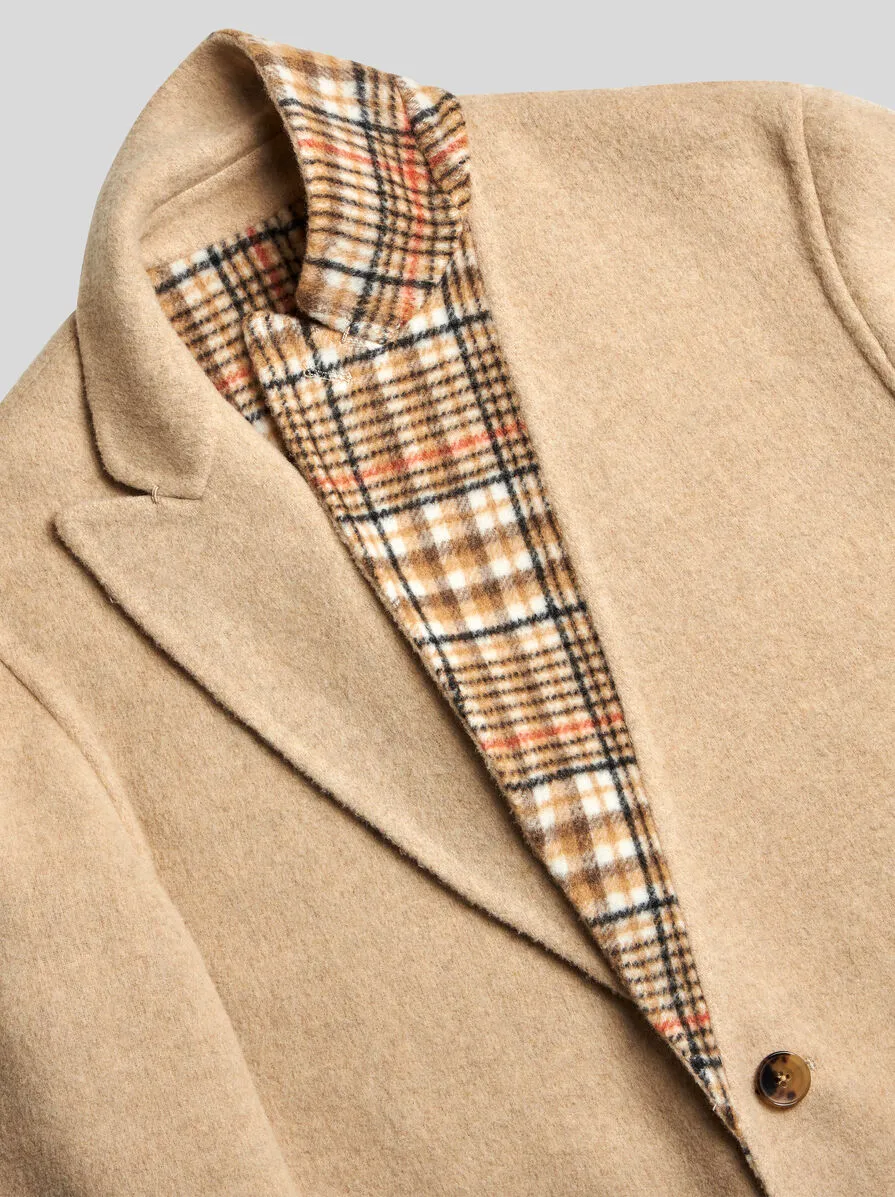 Single-Breasted Reversible Coat