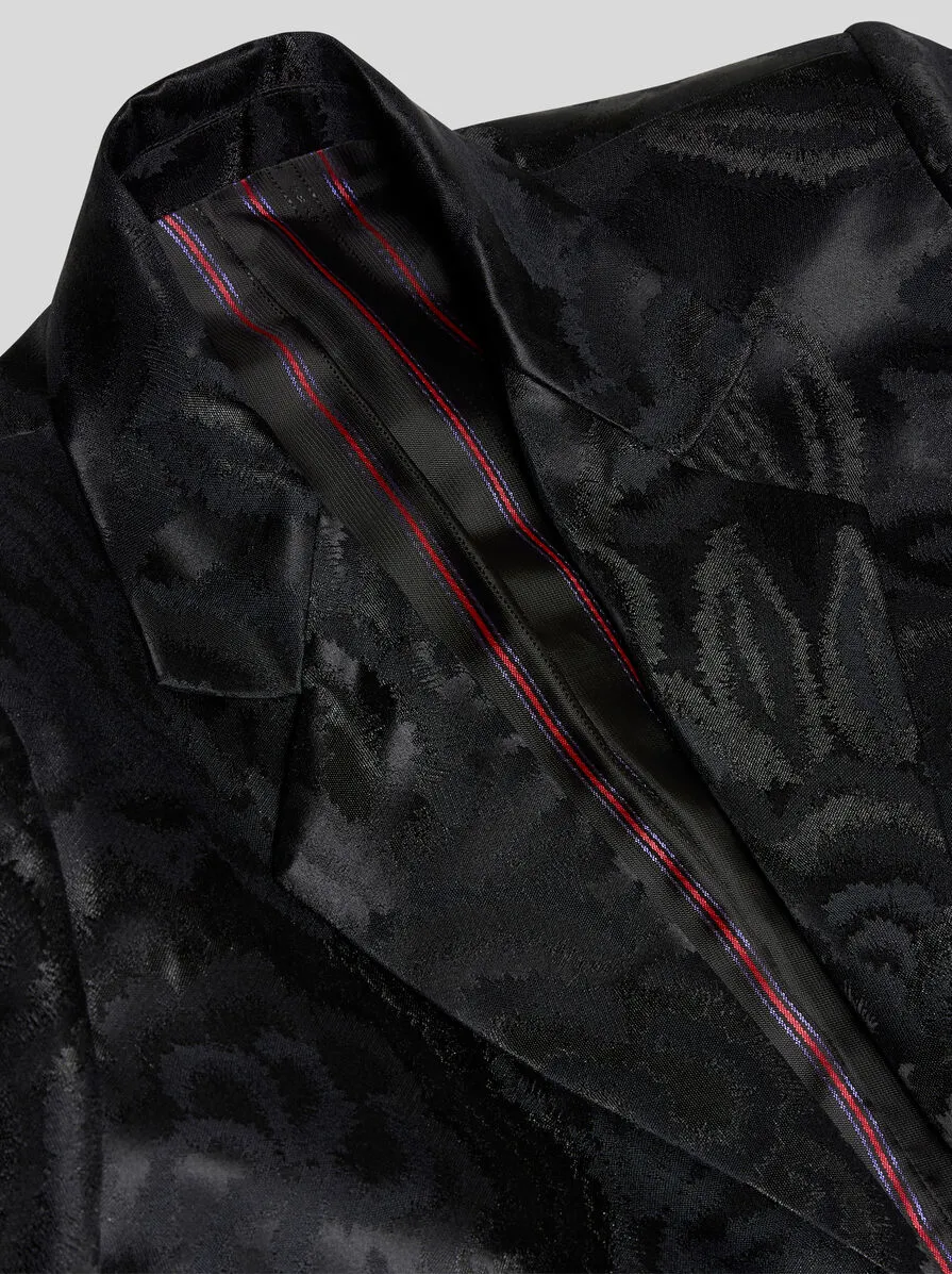 Scarf-Detailed Jacket