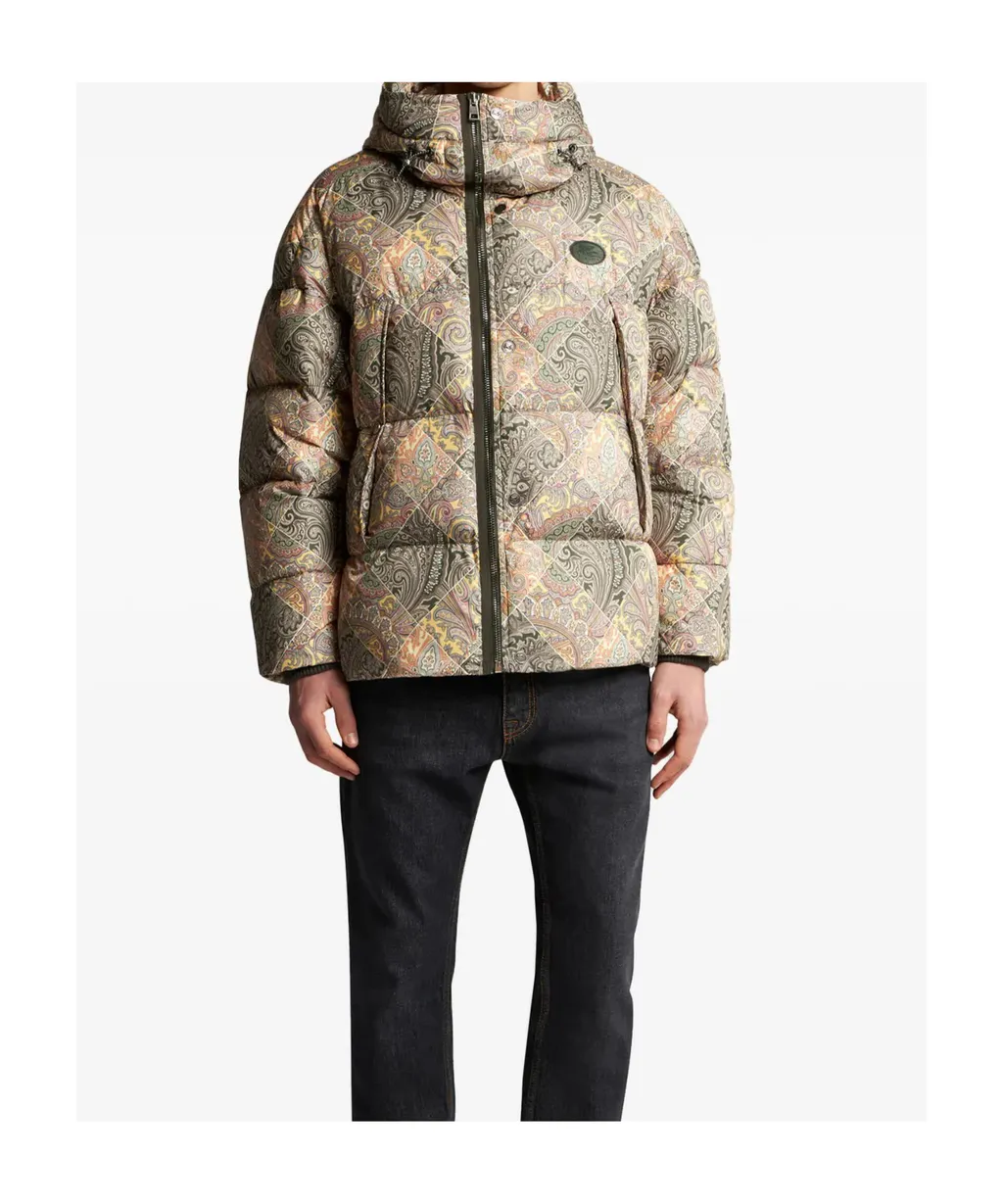 Printed Nylon Down Jacket