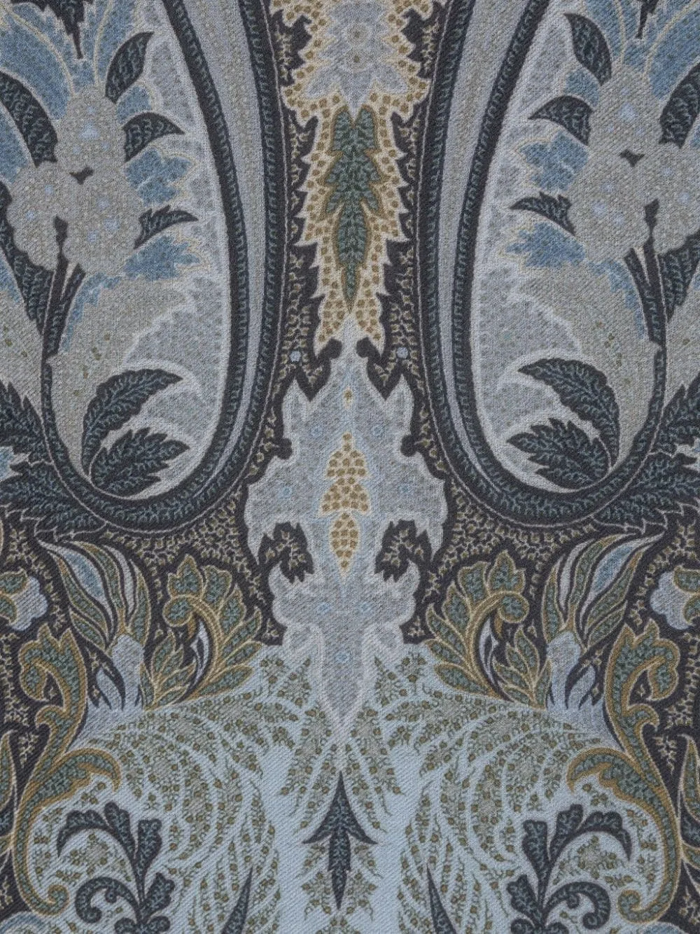 Paisley Jacquard Frayed Edge Scarf