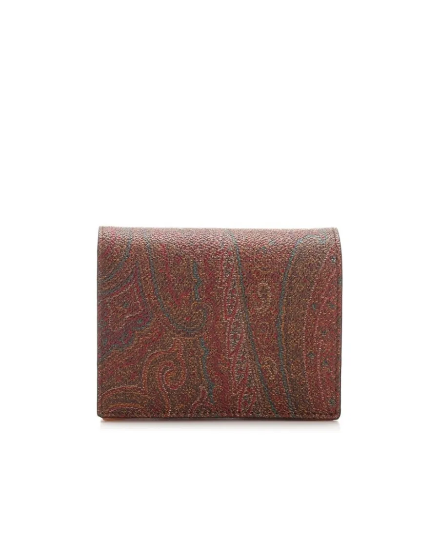 Paisley Printed Double Fold Wallet