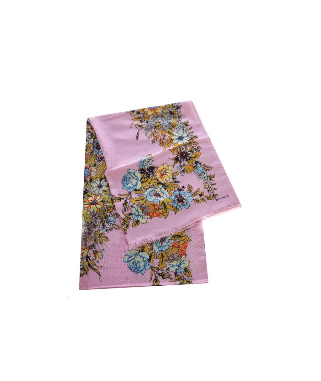 Printed Fringed Scarf