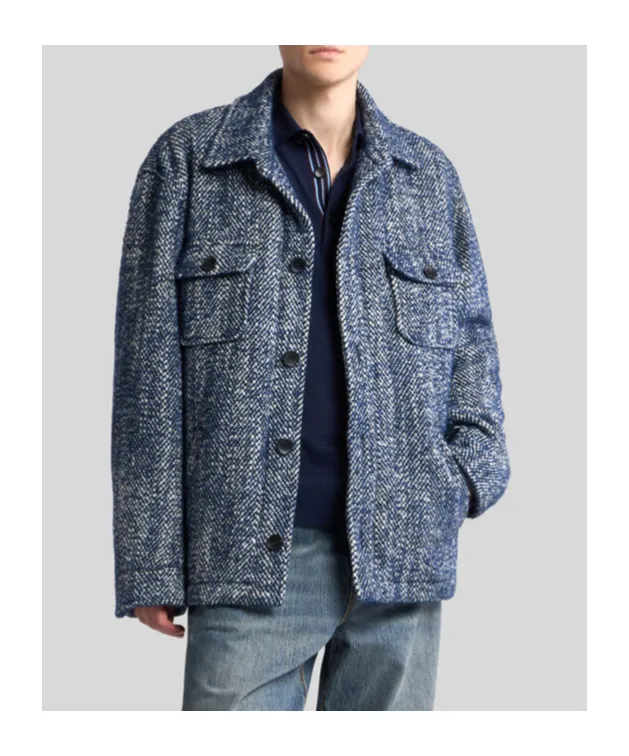 Herringbone Shirt Jacket