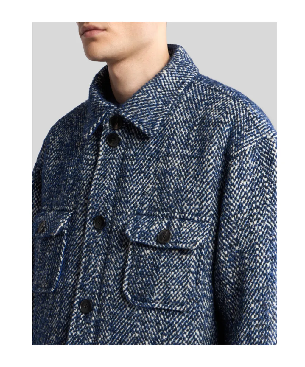 Herringbone Shirt Jacket
