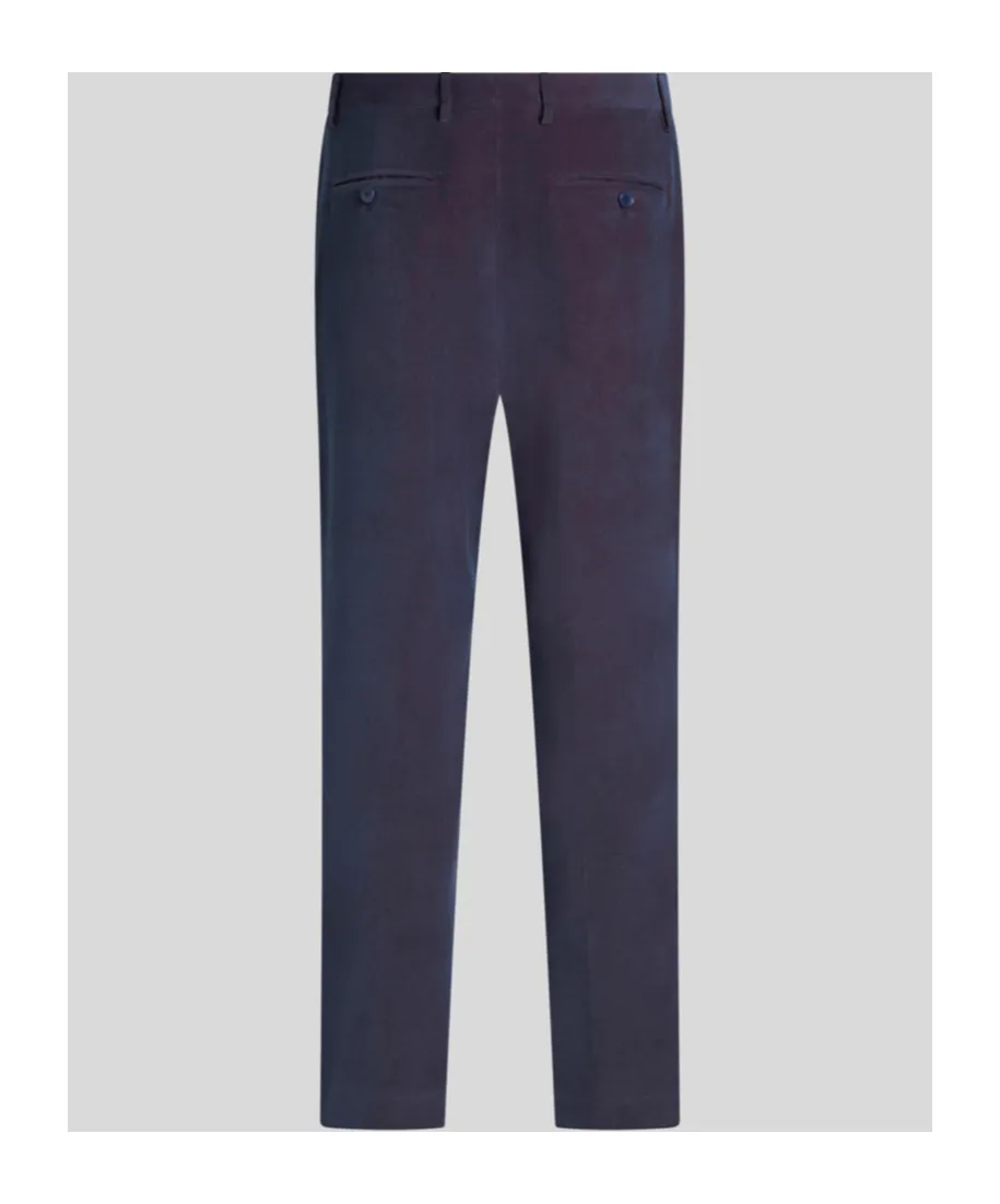 Pleat Detailed Velvet Trousers