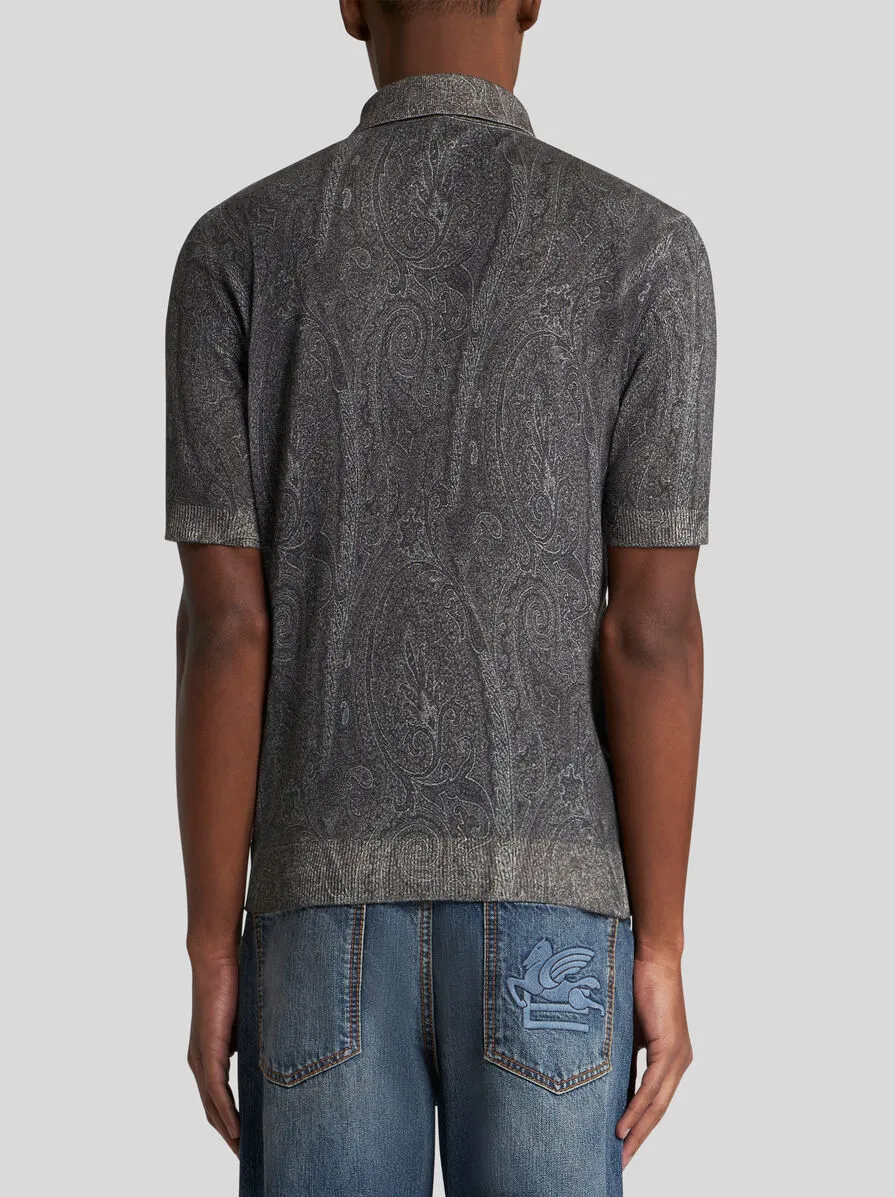 Logo Embroidered Short-Sleeved Knitted Polo Shirt