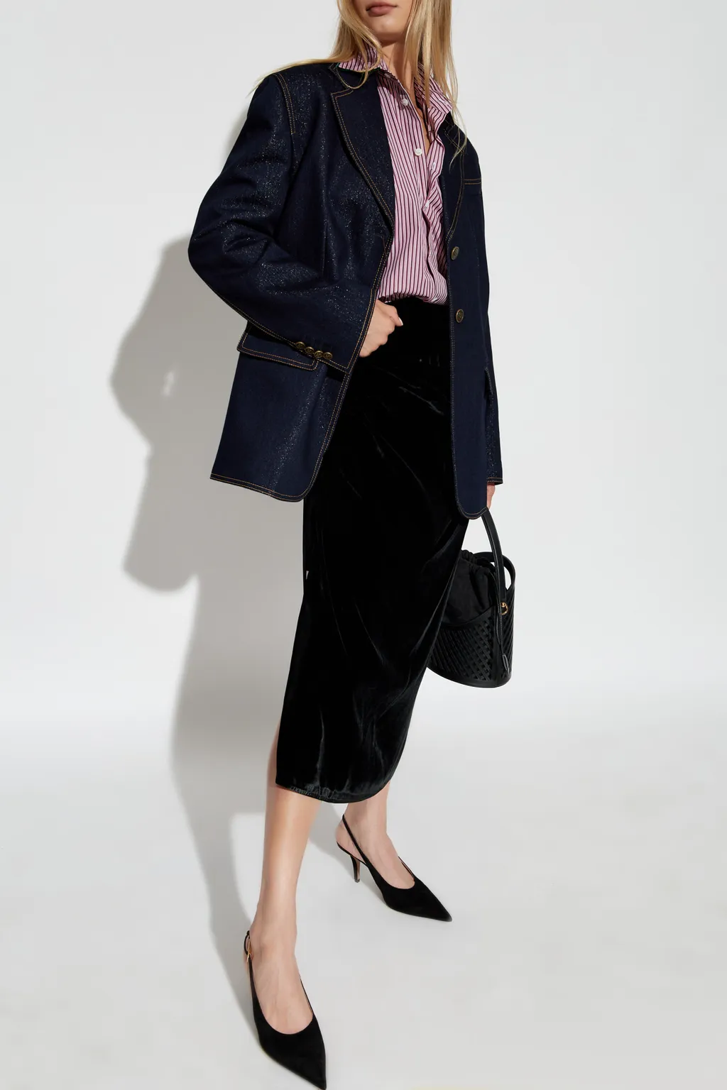 Velvet Midi Skirt
