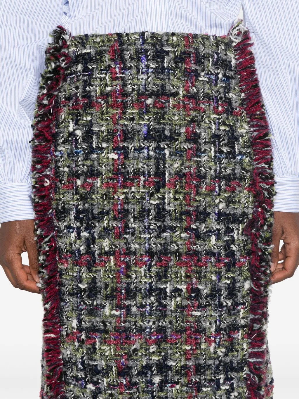 Woolen Plaid Skirt