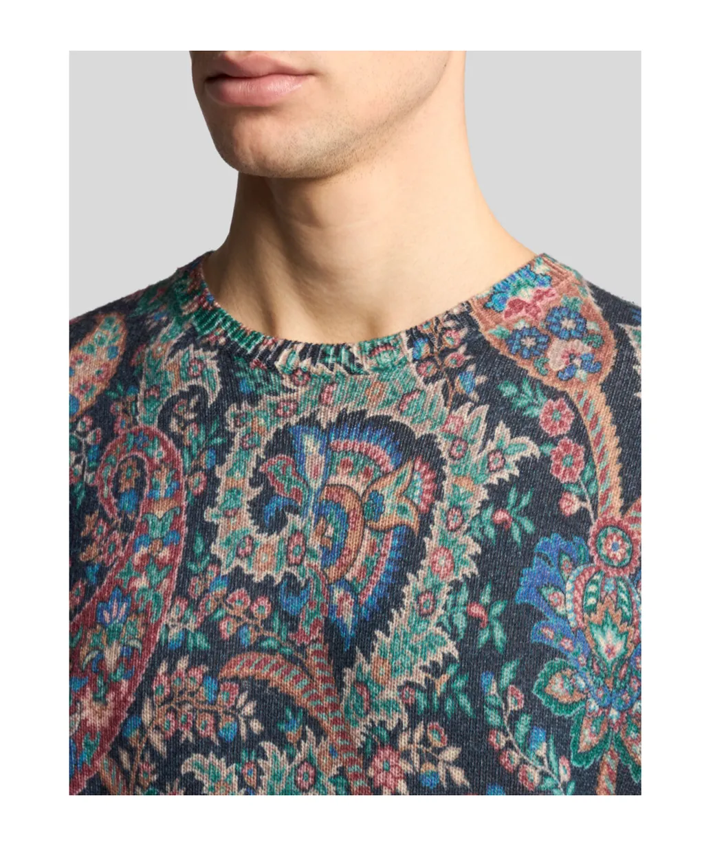 Floral Paisley Print Jumper