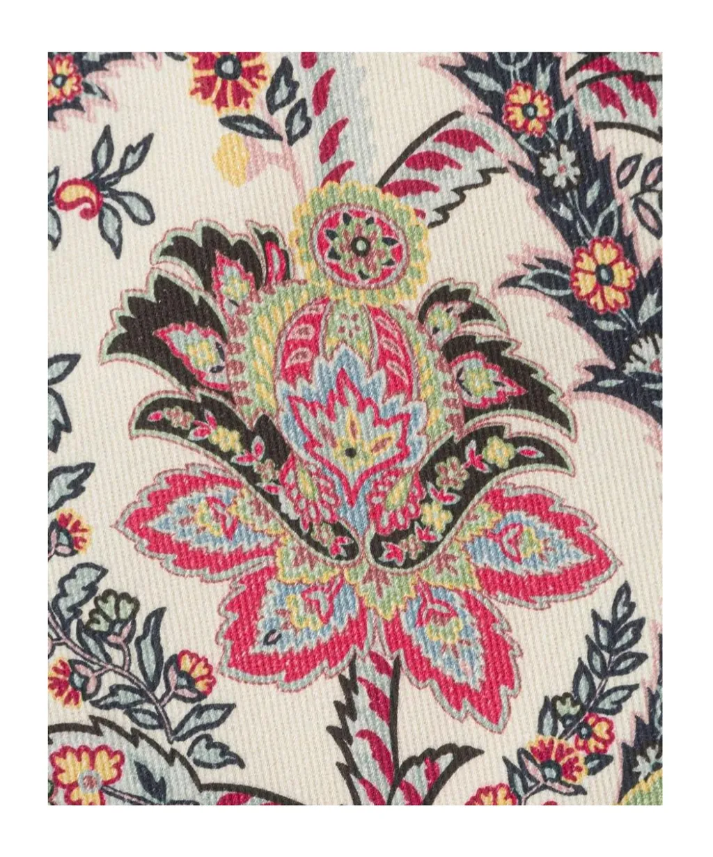 Paisley Printed Textured Trousers
