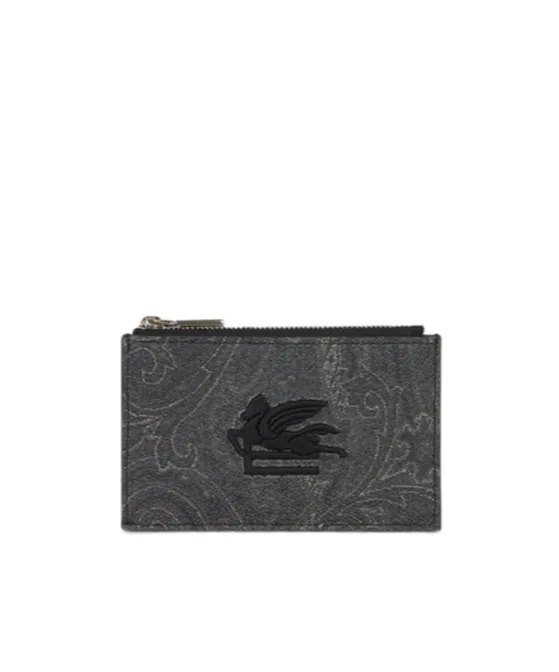 Paisley Logo Embossed Wallet