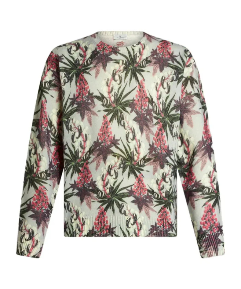 Printed Wool Sweater
