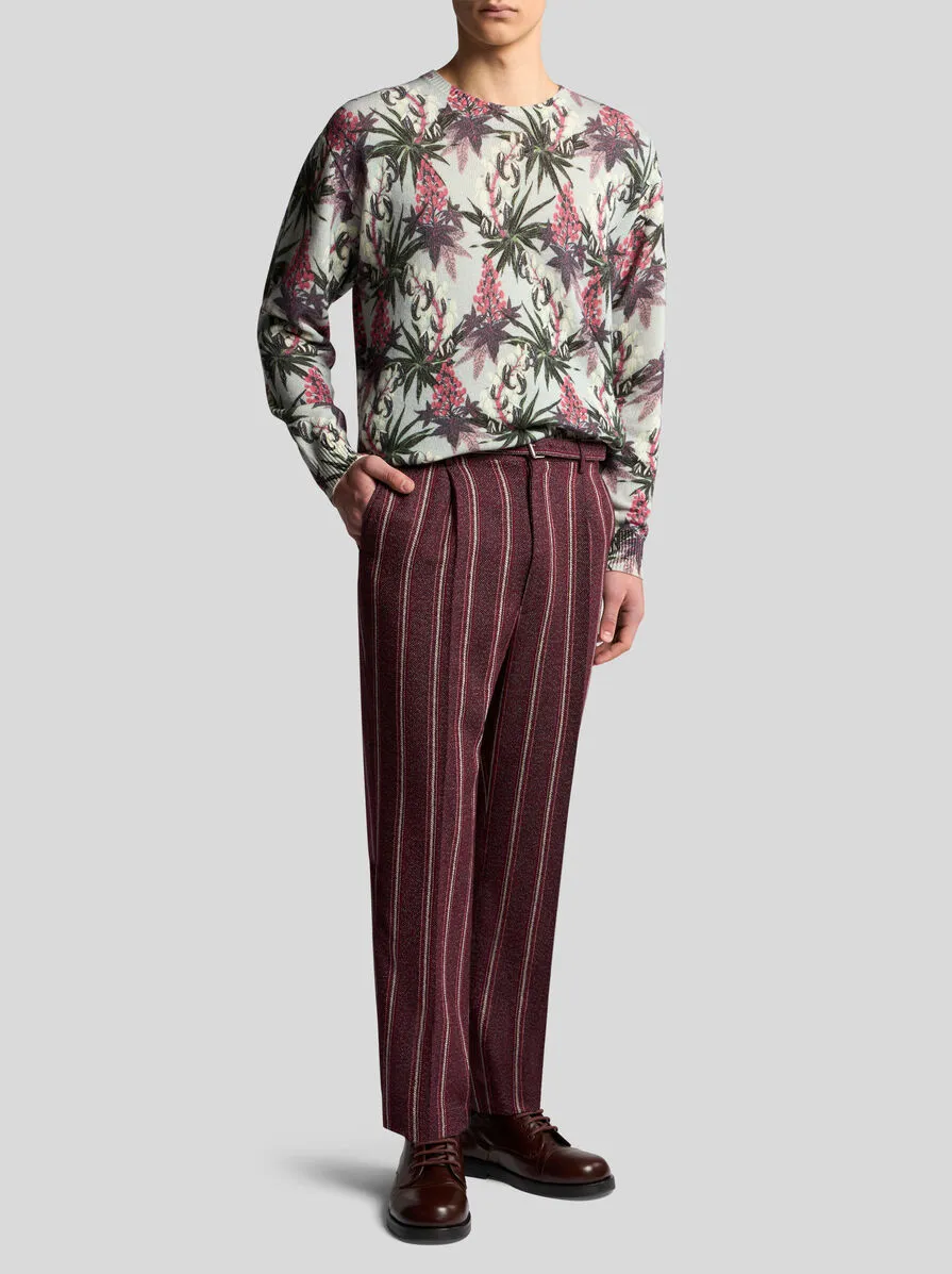 Printed Wool Sweater