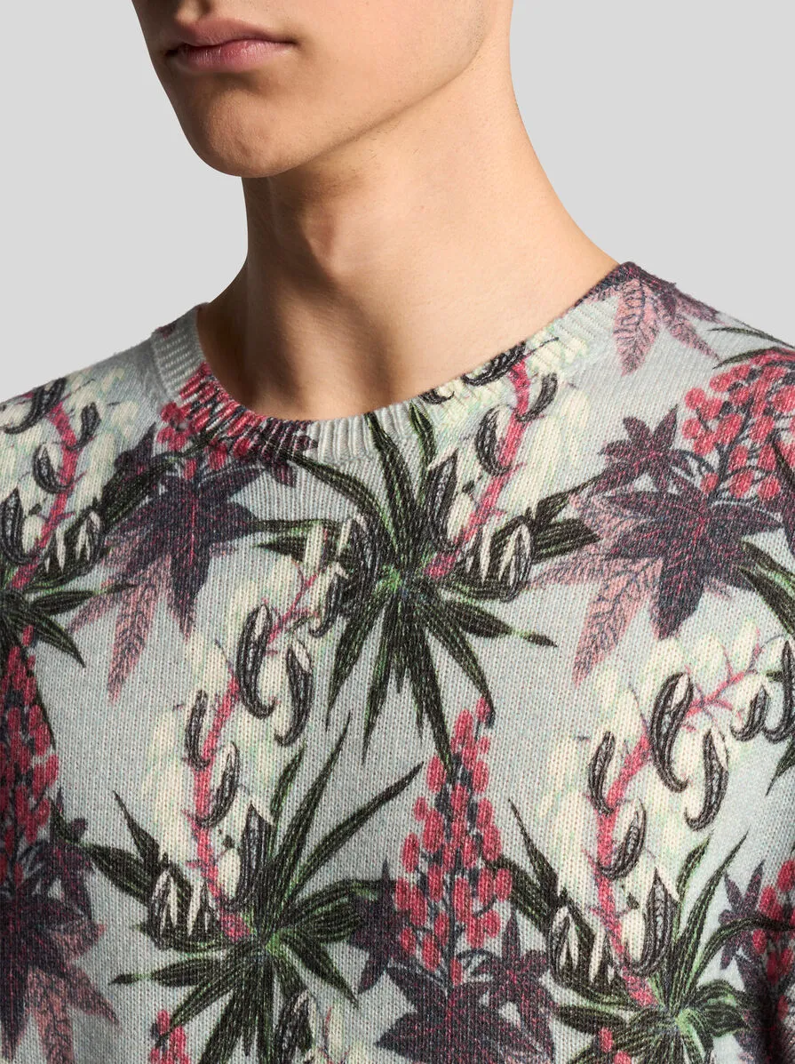 Printed Wool Sweater