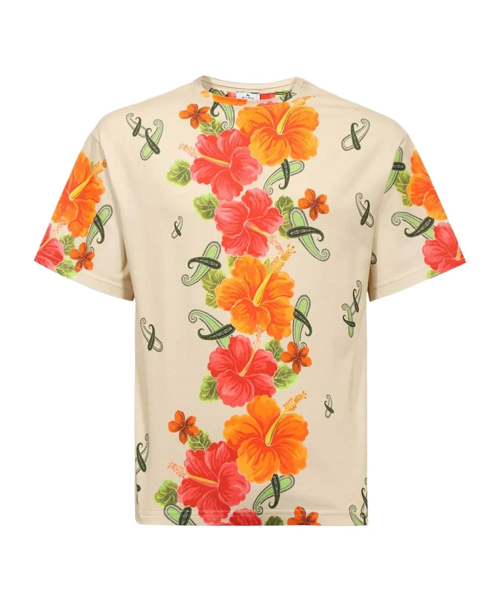 Floral Printed Crewneck T-Shirt
