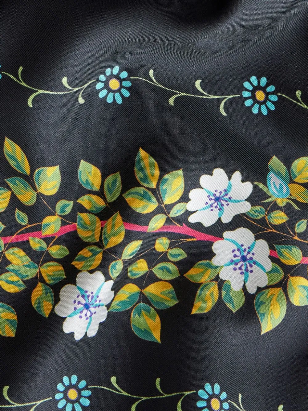 Floral Printed Belted Waist Jacket