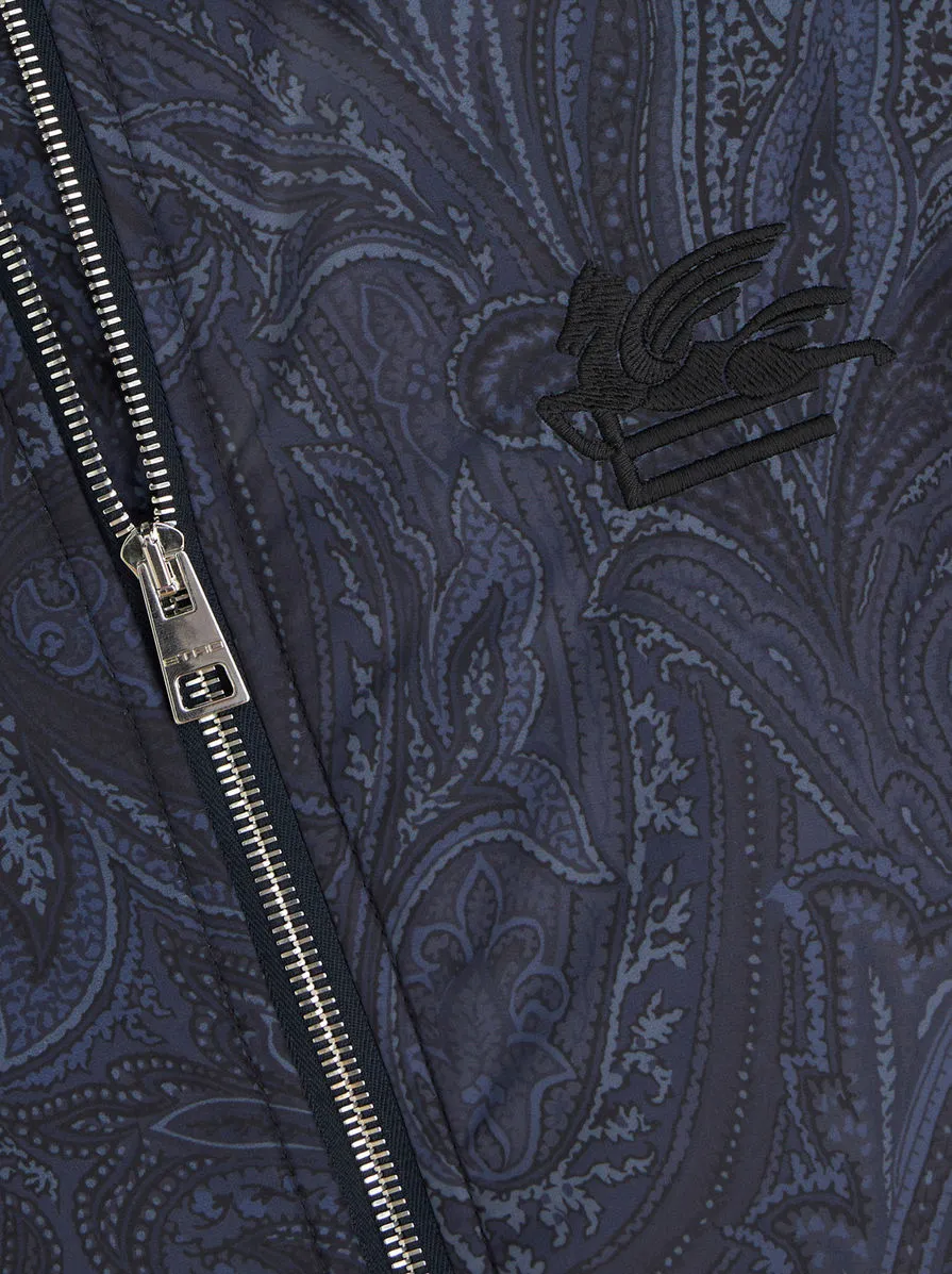 Logo-Embroidered Zipped Bomber Jacket