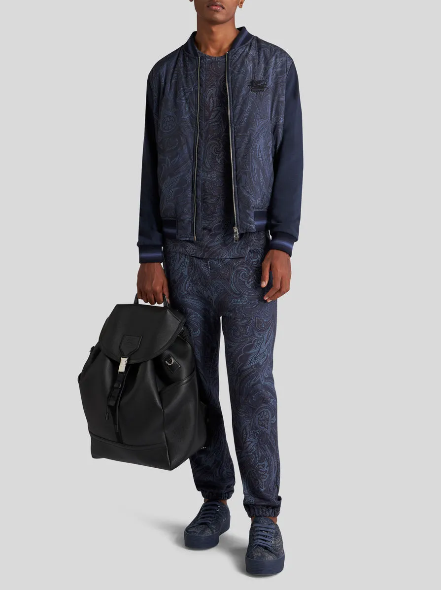 Logo-Embroidered Zipped Bomber Jacket
