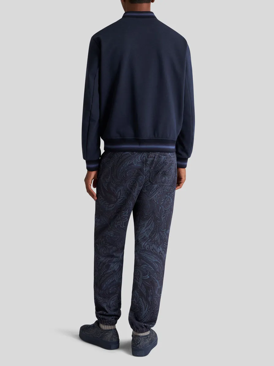 Logo-Embroidered Zipped Bomber Jacket