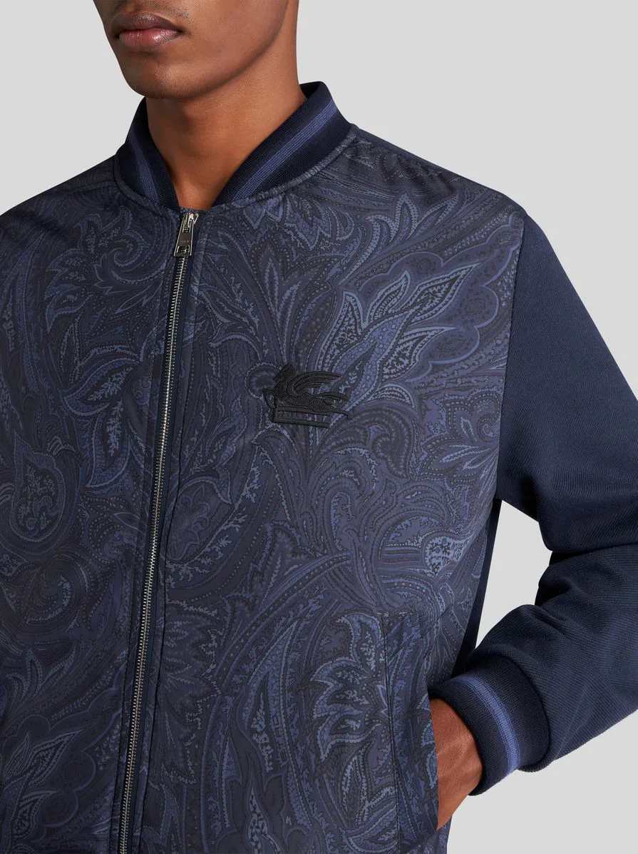 Logo-Embroidered Zipped Bomber Jacket