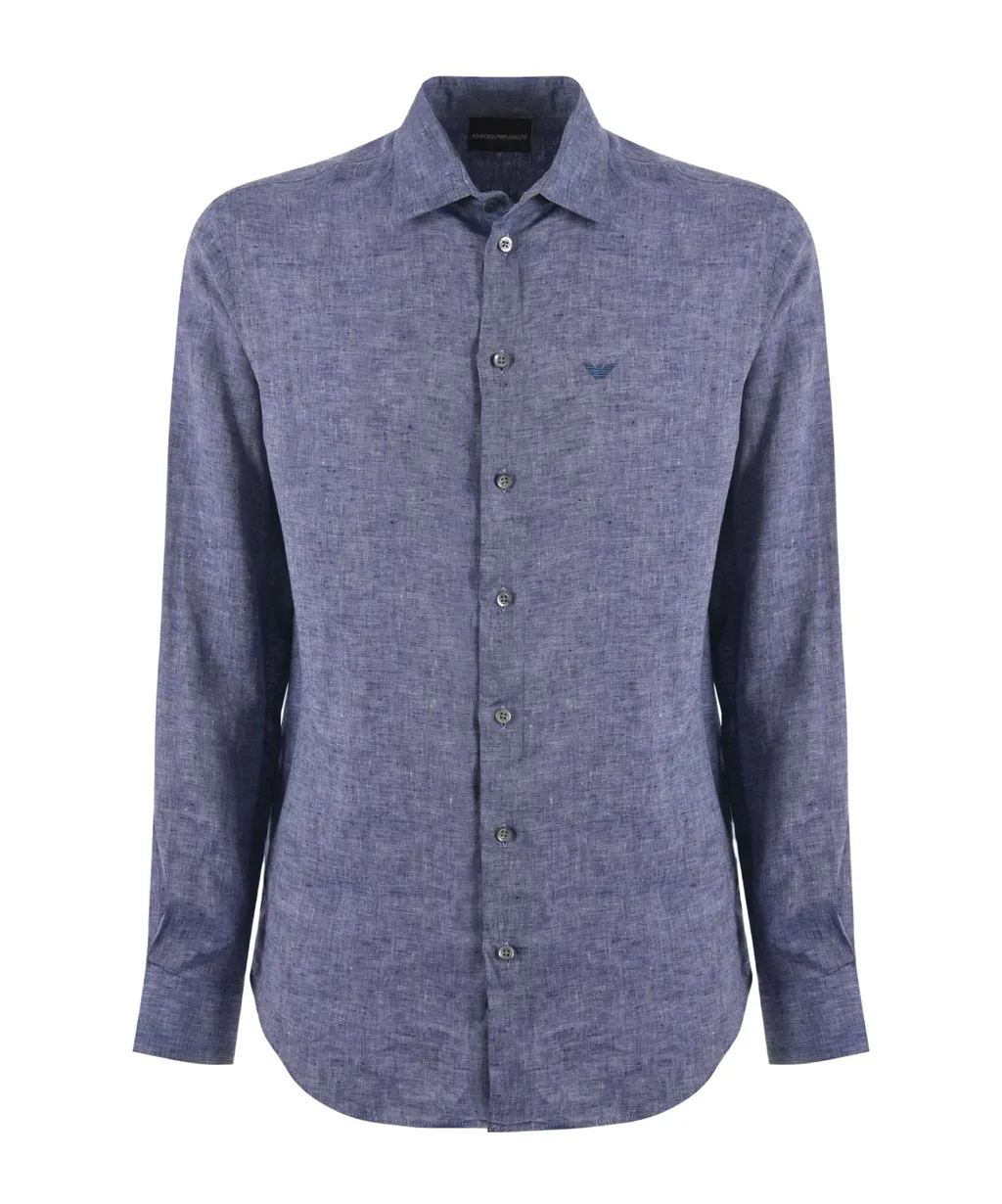 Guru Collar Chambray Shirt