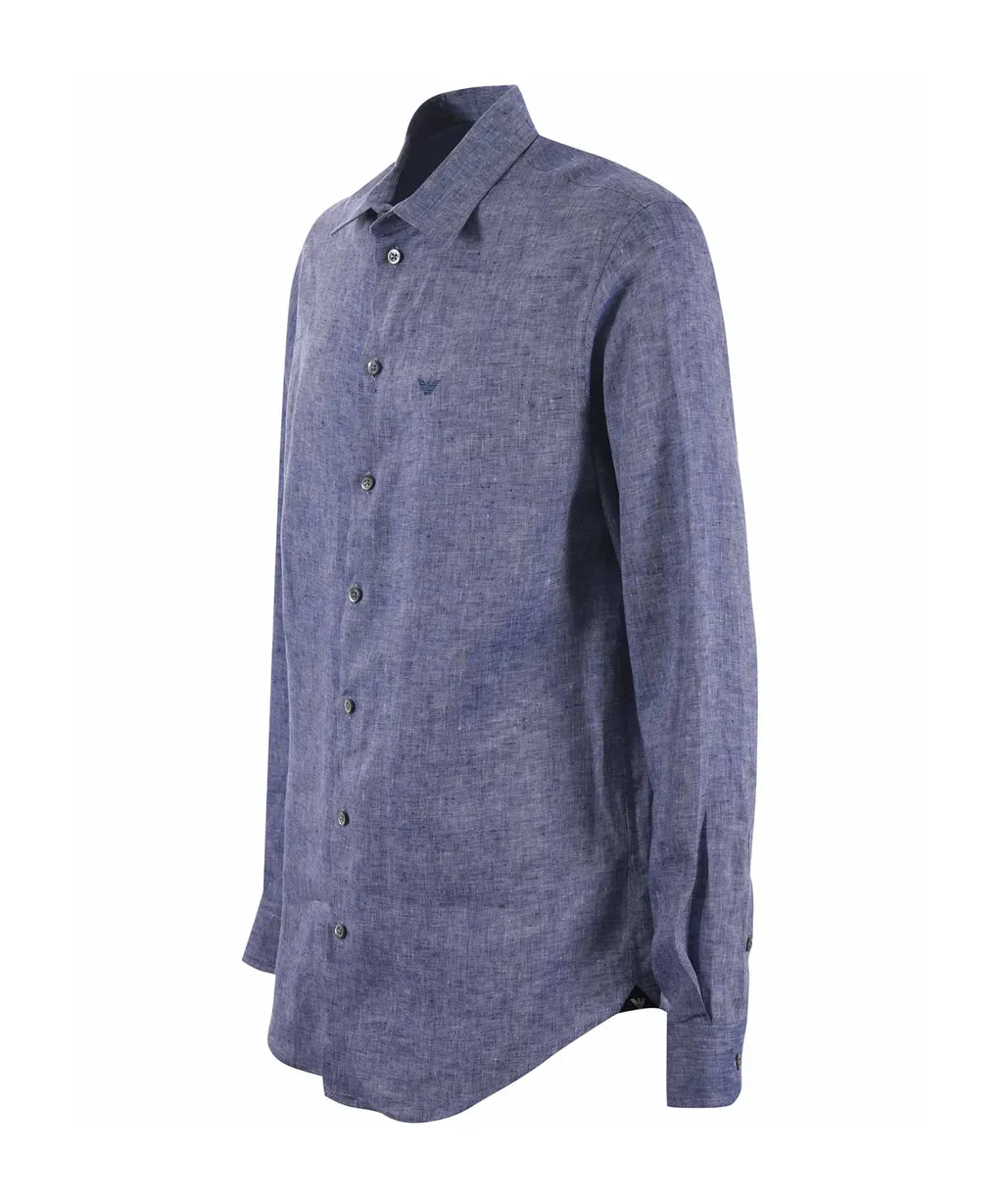 Guru Collar Chambray Shirt