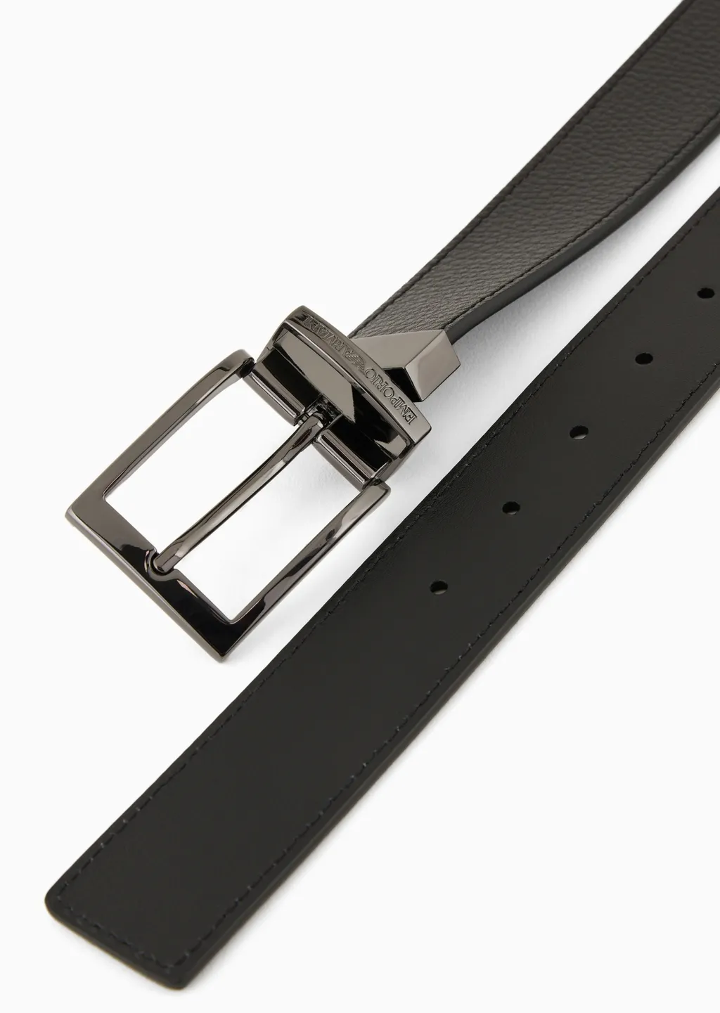 Reversible Logo Engraved Buckle Belt