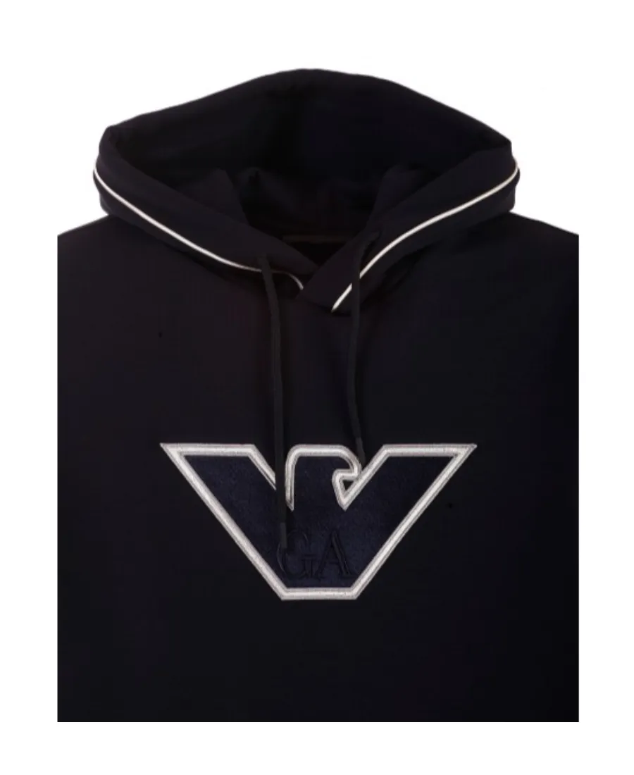 Logo-Embroidered Stretch-Cotton Hoodie