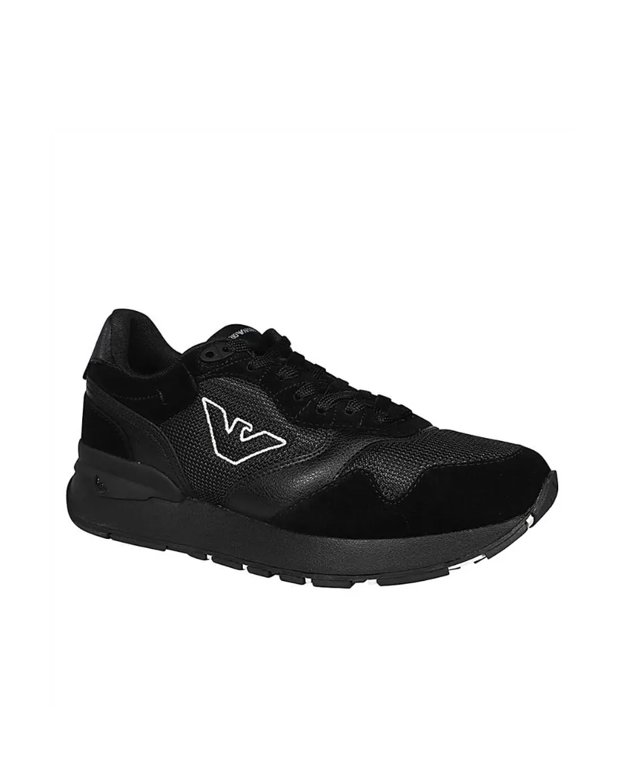 Logo Embroidered Mesh Panelled Sneakers
