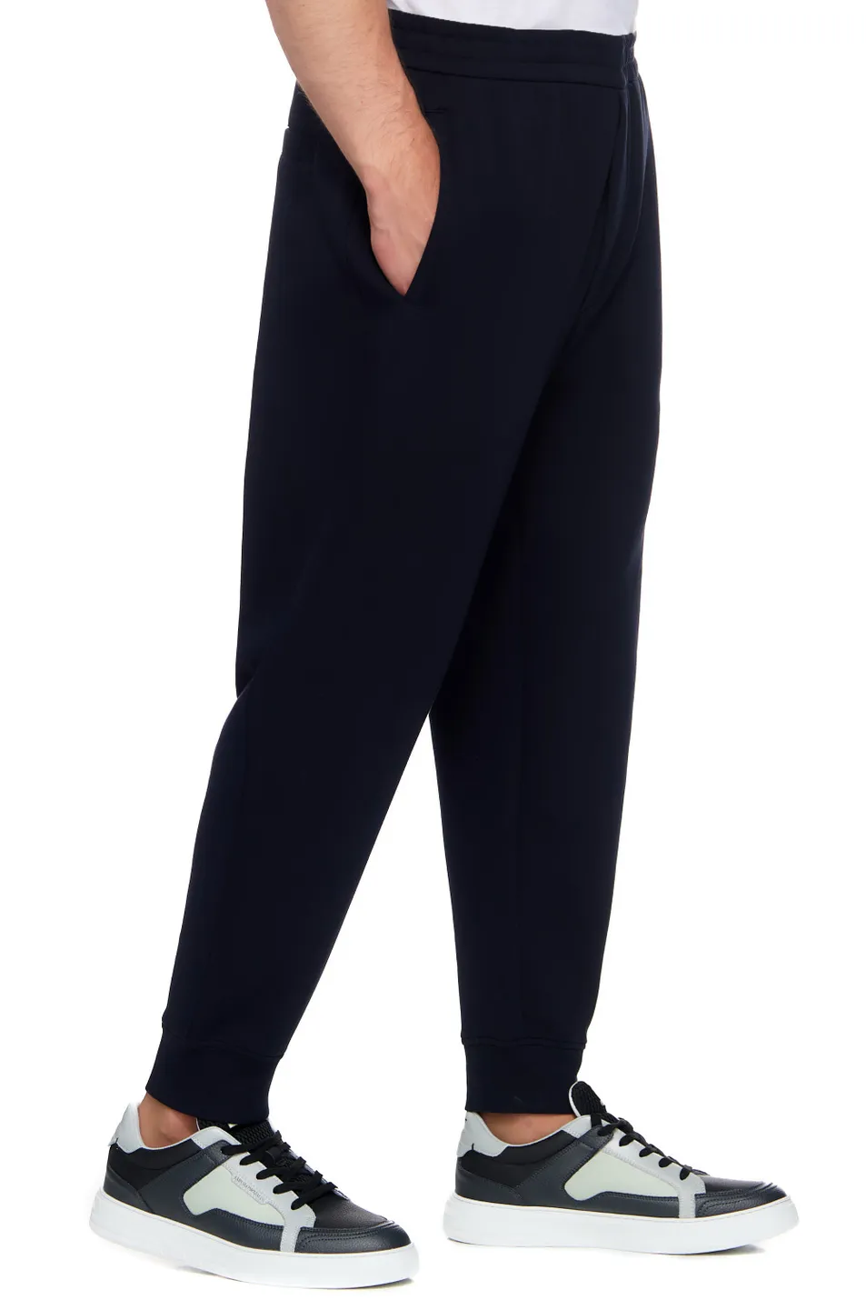 Logo-Embroidered Tapered Leg Pants