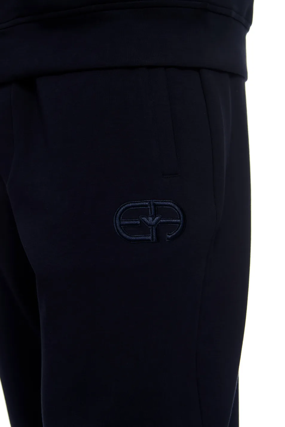 Logo-Embroidered Tapered Leg Pants